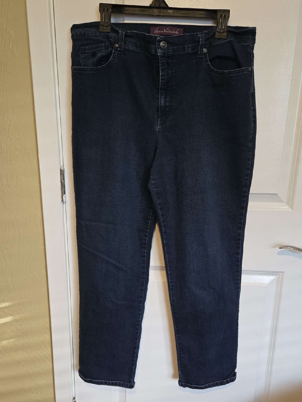 Gloria Vanderbilt Amanda jeans, a classic high-rise style.